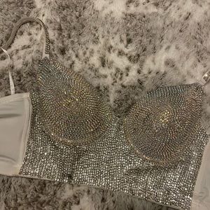 Sparkle corset top